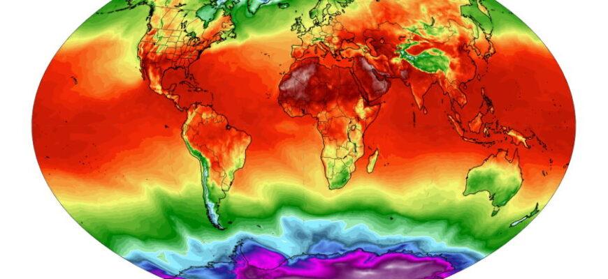Температура на Земле достигает рекордных значений