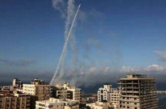 Ракеты выпущены из города Газа в сторону Израиля 7 октября 2023 года