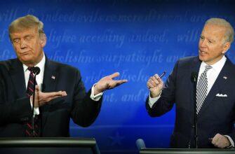 Трамп и Байден на дебатах